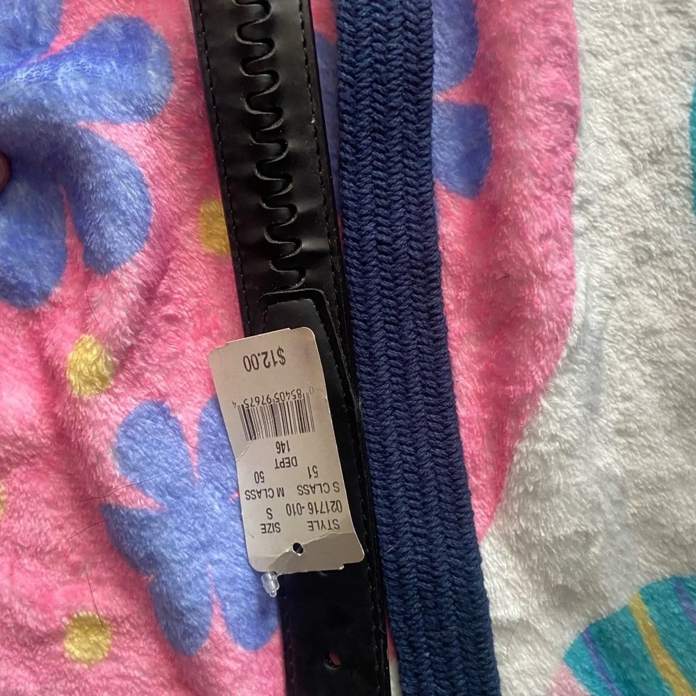Sonoma and faded glory Kids Black and Navy belts size S/M 22-24 NWT